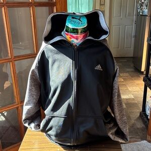 Adidas Two-Tone Black and Gray Jacket